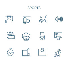 set of sports line icon , fitness vector line icon , hobbies vector icon