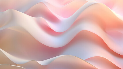 The image is a depiction of a smooth, flowing surface with gentle waves. The colors are soft and pastel, and the overall effect is one of tranquility and calm.