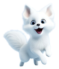 Obraz premium PNG Cartoon mammal animal white.