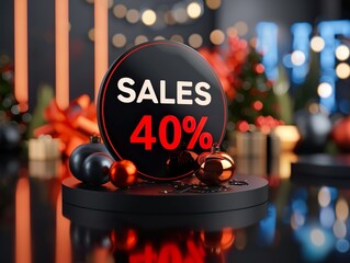 Discount Sales Sign for a Discount / Sales Time 