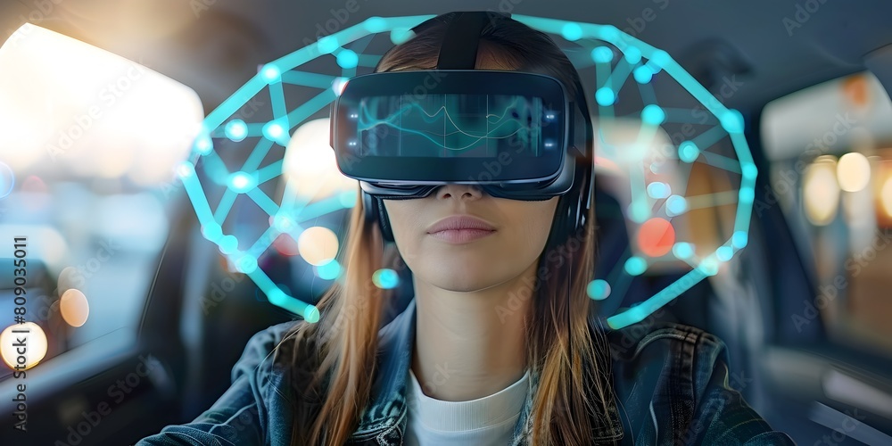 Poster virtual reality simulation for exploring professional roles and experiences concept of developing po