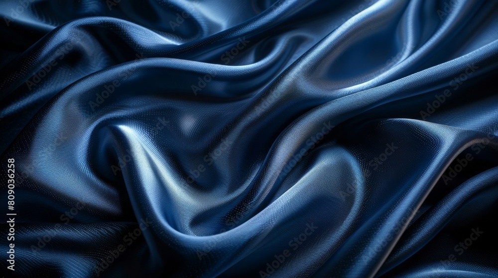 Poster elegant background featuring luxurious fabric with flowing waves and rippling folds.