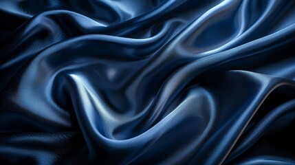 Fototapeta premium Elegant background featuring luxurious fabric with flowing waves and rippling folds.