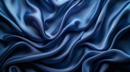 Obraz premium Elegant fabric or undulating liquid ripples creating a luxurious and abstract backdrop.