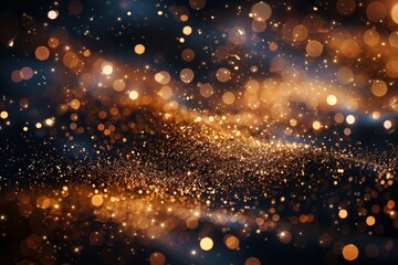 Gold Particle Luxury Glitter Backdrop