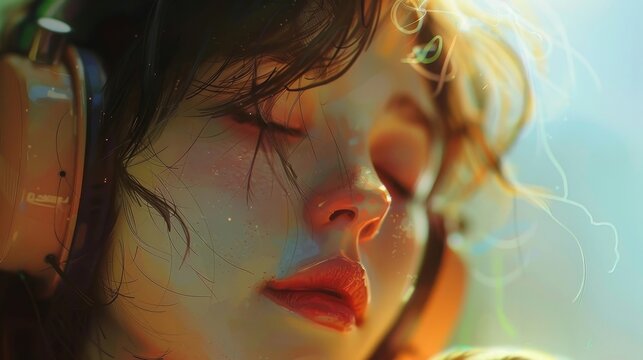 Blissful Immersion in Melodic Serenity - A Portrait of Musical Tranquility