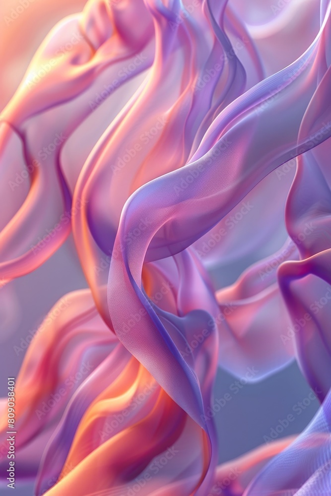 Poster artistic backdrop featuring flowing curves and gentle forms.