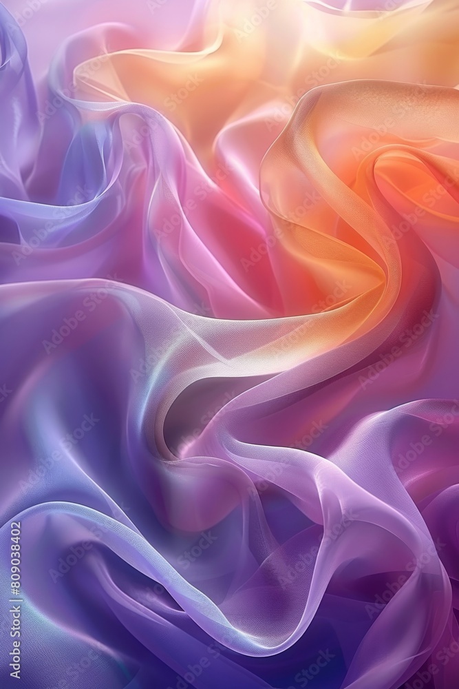 Poster sleek design with flowing patterns