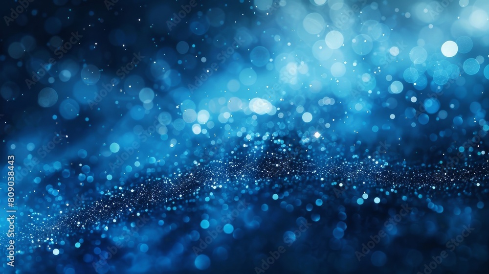 Poster abstract blue bokeh light effect loop perfect for enhancing your project with a touch of elegance an