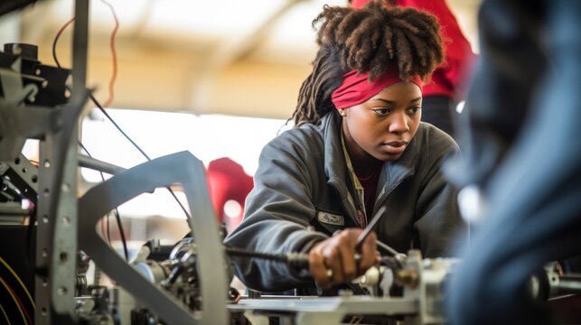 Pioneering Woman in Humanitarian Engineering female engineer developing sustainable solutions for communities in need