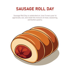 Sausage Roll Day background.