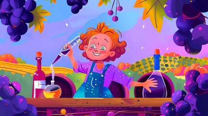 Woman Using Tools for Precise Winemaking Process