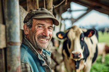 Farmer looking directly at the camera smiling