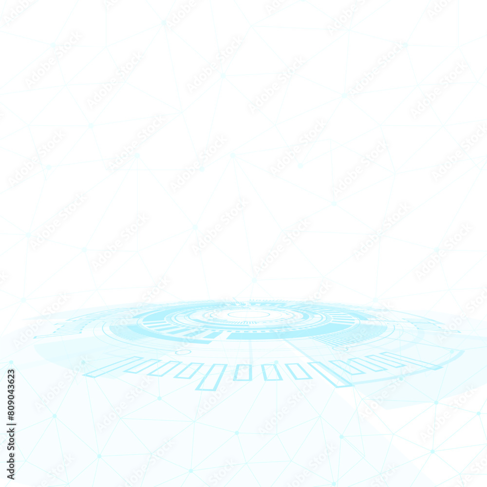 Poster abstract technological background with various technological elements. structure pattern technology 