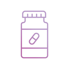 pills icon with white background vector stock illustration