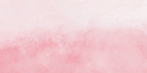 Abstract pink and white background with spotlight border and watercolor painted old grunge or smoke texture. pink wall, stone texture for the background. beautiful pink watercolor grunge.