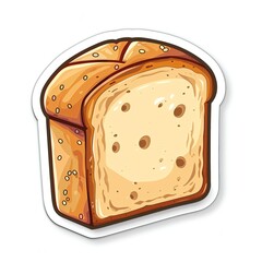 A cute sticker of Bread Machine, clipart, isolated on white background