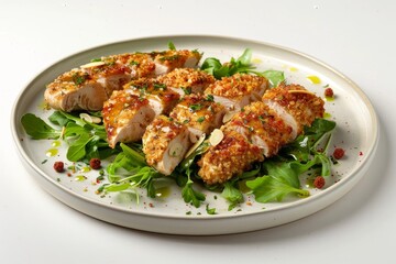 Almond Crusted Chicken with Crispy Exterior