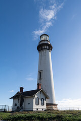 Pigeon Point Light Station or Lighthouse on the central California coast.