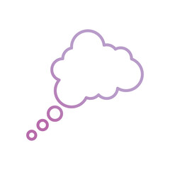 dream icon with white background vector stock illustration