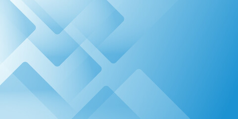 Fototapeta premium Abstract blue and white gradient background with overlap triangle shape futuristic background. modern technology Design for business, banner poster, wallpaper, presentation Vector illustration design.