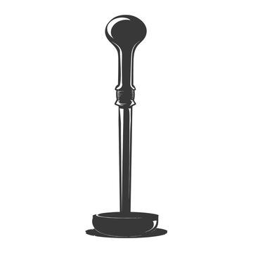 recommend clip art: Silhouette toilet plunger black color only