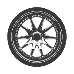 Silhouette velg rim tire for car black color only