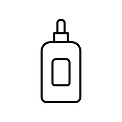 essential oil  icon with white background vector stock illustration