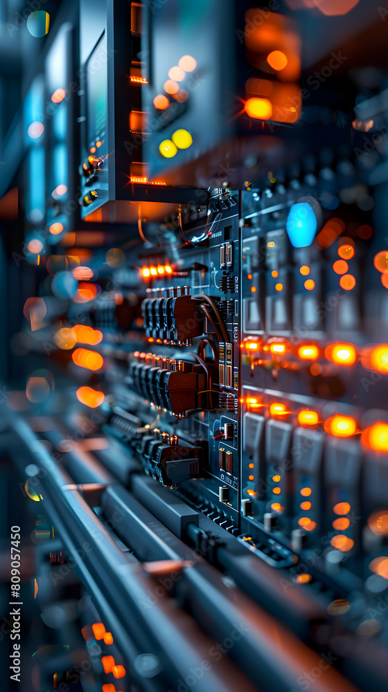 Poster advanced electrical engineering: photo-realistic plc programming for efficient manufacturing automat