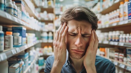 Headache capsules at shop