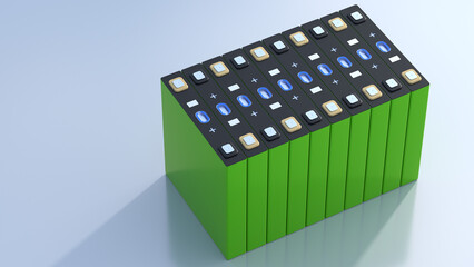 green NMC Prismatic battery modules for electric vehicles, mass production accumulators high power...