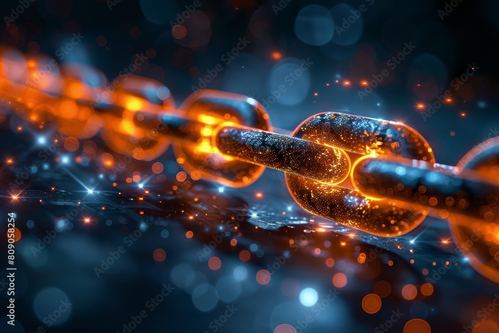 Aufkleber this image showcases a digital representation of dna in dazzling blue with abstract shards highlight