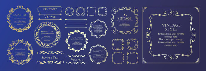 Fashionable frame. Design template. A set of gorgeous foreheads.
