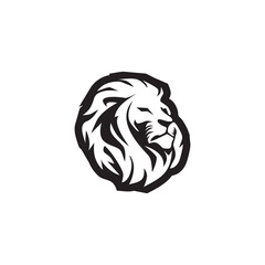 The lion icon is black on a white background.