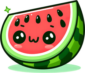 Obraz premium watermelon - 수박. Generative AI