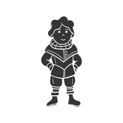 Prince Icon Silhouette Illustration. Fairytale Vector Graphic Pictogram Symbol Clip Art. Doodle Sketch Black Sign.