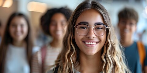 Obraz premium Diverse Student Mentorship Program Fostering Acceptance and Inclusion in Schools