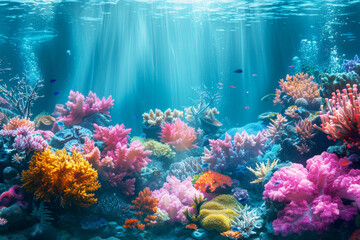 Symphony of Colors: Underwater Coral Reef