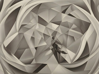 Geometric Abstract Surreal Illustration Art