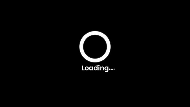 Circle loading bar icon, circle loading system, Loading Logo, simple logotype icon animation