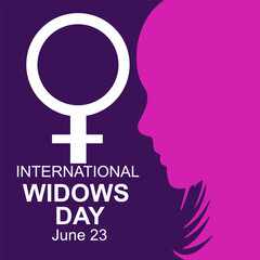 international widows day vector backgrounds 