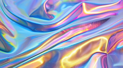 holographic foil texture with light reflections