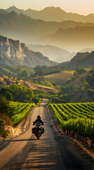 Exciting Adventure: Motorbike Tour Through Chilean Valleys with Stunning Scenery and Vineyards