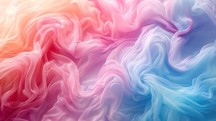 Fototapeta premium A pastel gradation background in a palette of soft, delicate tones, creating a scene of serenity and visual harmony. Pastel tones in a gradual and smooth color transition.