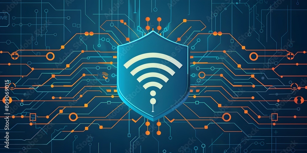 Poster secure home wi fi networks protecting your digital ecosystem with comprehensive cybersecurity strate