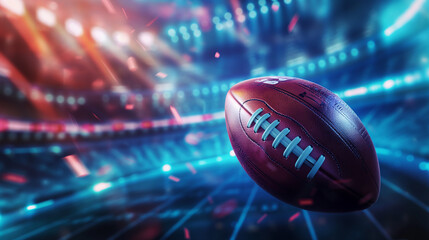 American Football in a Dynamic Stadium Setting. Generative AI