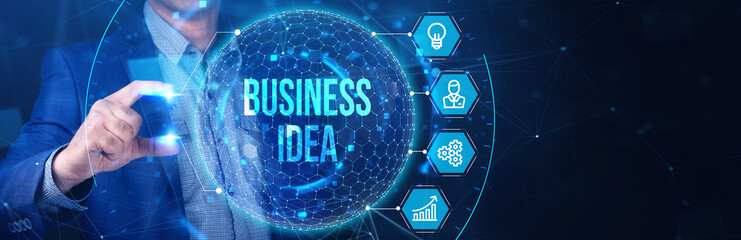 Business idea concept.Business, Technology, Internet and network concept.