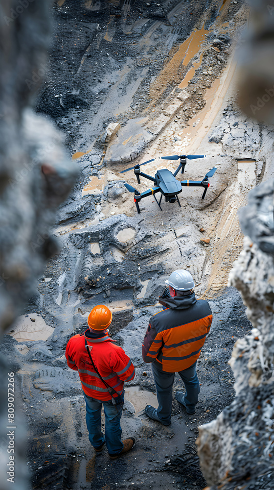 Poster high-resolution site surveying: utilizing drone technology for land development planning and monitor