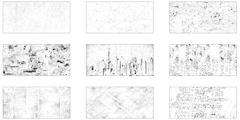 Grunge Urban Backgrounds set. Texture Vector. Dust Overlay Distress Grain ,