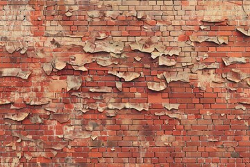 A wall with a brick texture